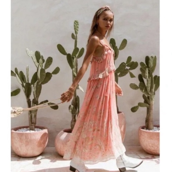 Spell Hendrix Boho Strappy Gown - Picture 6 of 16